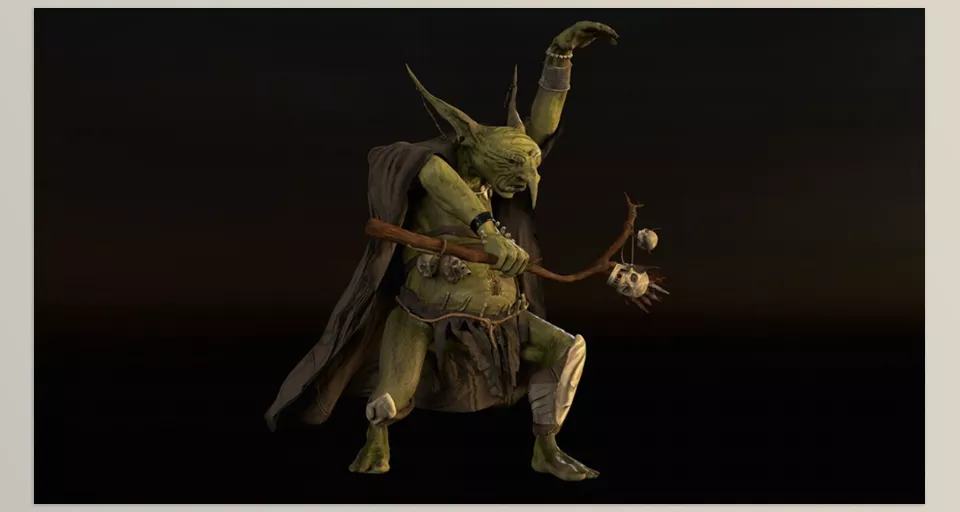 Goblin Shaman - all texture map 4096