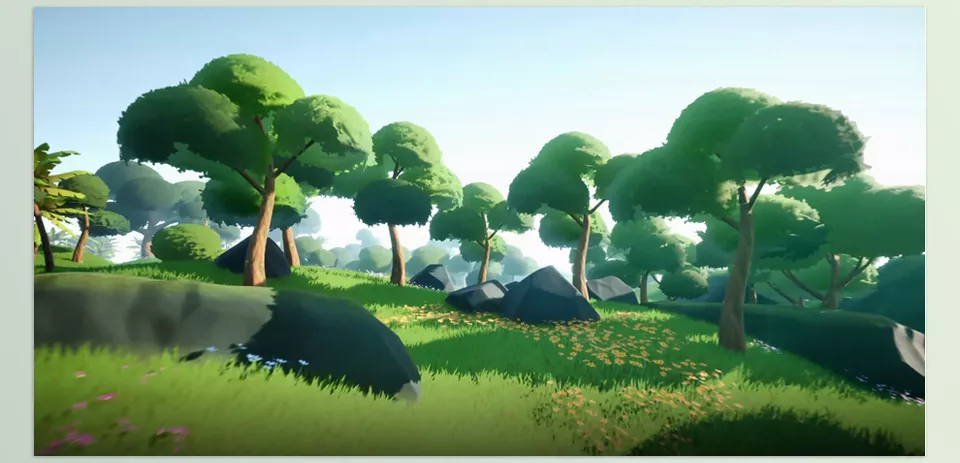 LUSH Stylized Environment Set - A wide range of high-quality, optimized meshes