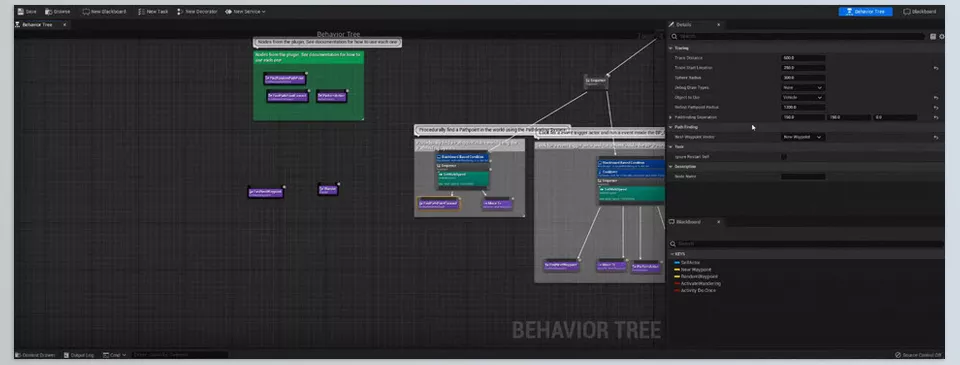 Procedural NPC Crowds V2 - seamless integration with blueprints, with the flexibility to incorporate custom functionality and behaviors.