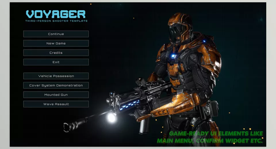 Voyager Third Person Shooter - Event-driven system to optimize logic.