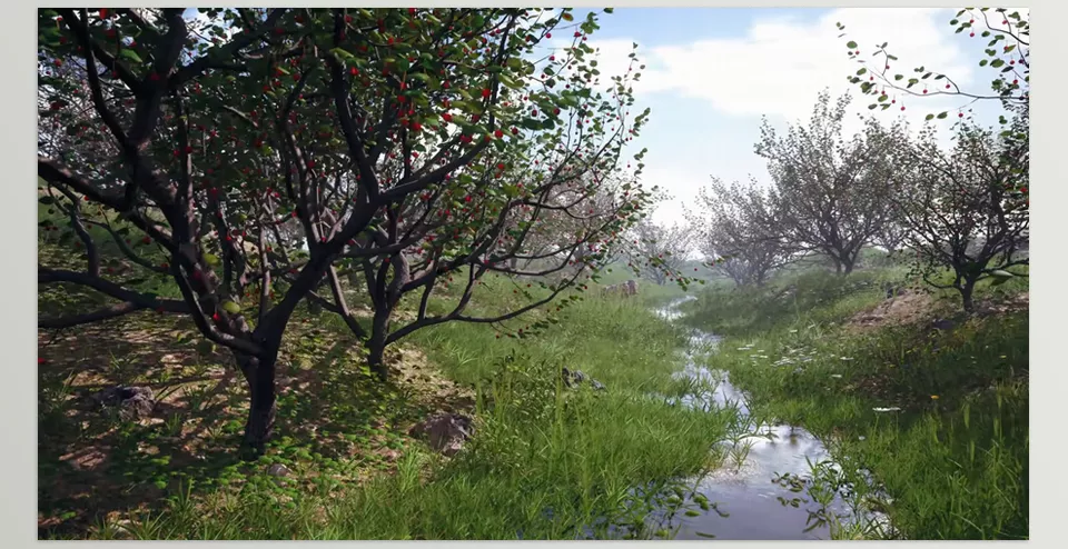 Nanite Foliage - The foliage is carefully optimized for real-time rendering