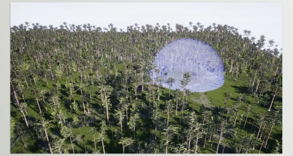 Depression Marsh Habitat Brush - Preset foliage densities for quickly painting foliage on large landscapes.