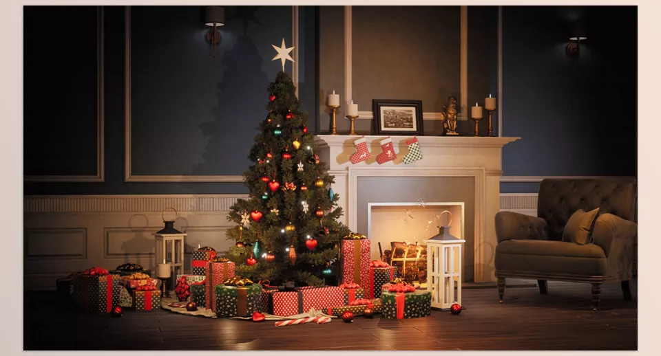 Unreal Engine - Warm Christmas - Post-Processing Material