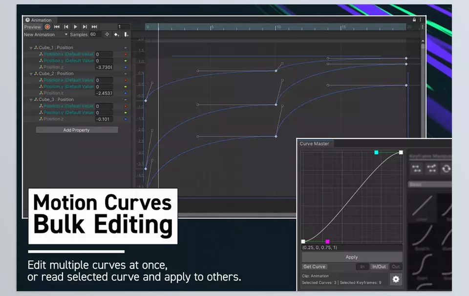 Curve Master - Select motion curves and apply them to other keyframes.