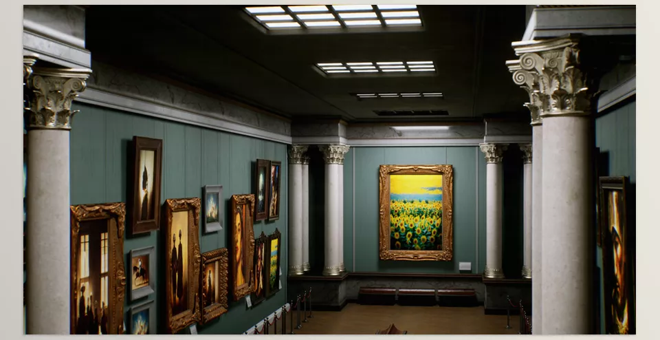 Museum Environment Kit - Enhanced Realism