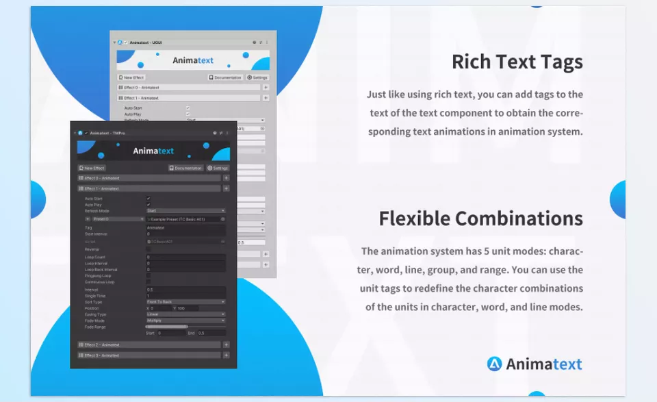 Animatext - Rich text tags