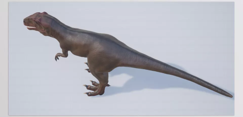 Unreal Engine - Giganotosaurus - The model comes with 105 animations