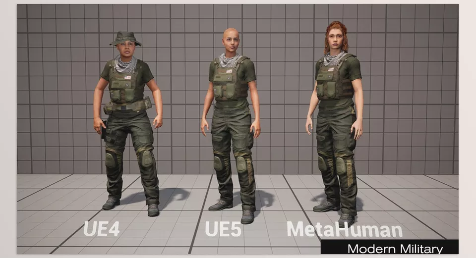 ModernMilitary Bundle - Modular Clothing Options