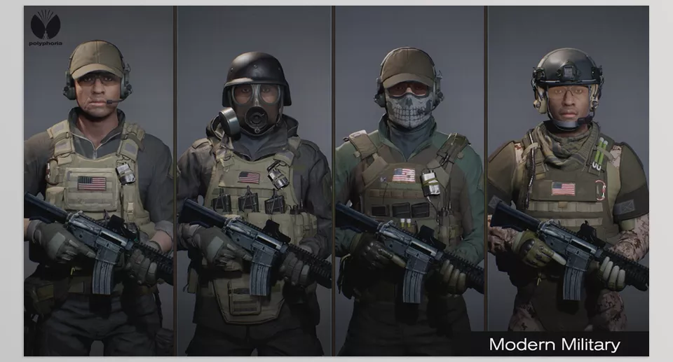 ModernMilitary Bundle - Skin and Texture Variations