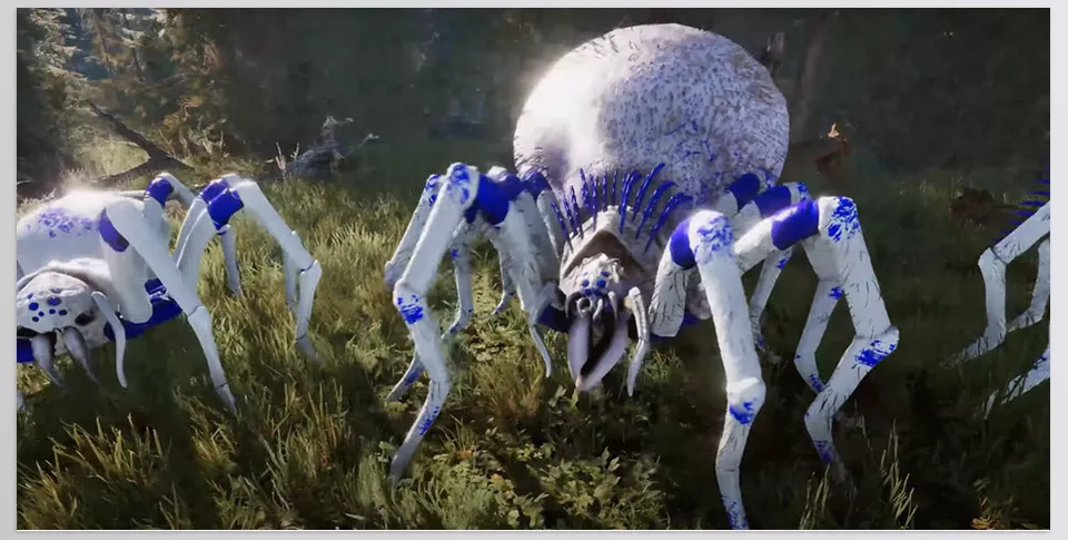 Unreal Engine - Spiders - each one is designed to be different enough from the others so players know they're unique.