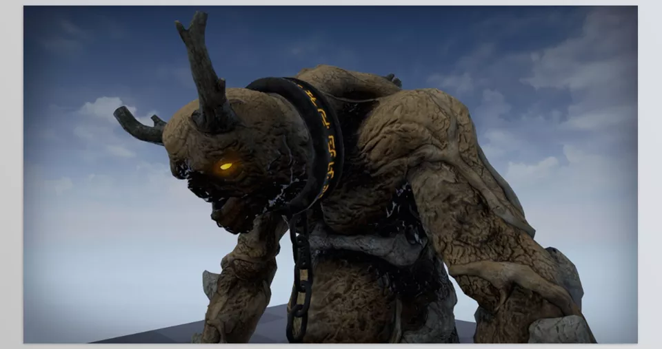 Heroic Fantasy Bosses - This 10-meter-tall beast will crush anything that stands in its path.