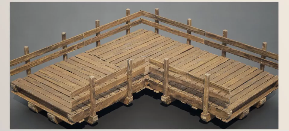 Wooden Bridges Optimized - Additional collisions include to ensure smooth character movement and prevent any irregularities while walking across the bridges.