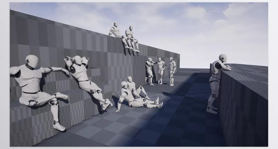 Unreal Engine - Pedestrians - Versatile for All Characters