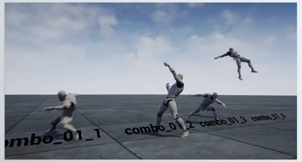 Unreal Engine – Bare Ninja AnimSet - A dynamic agile movement system featuring dashing, turning, and a diverse range of directional maneuvers.