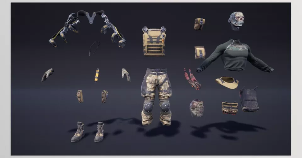 Soldier Future 02 - personalize the character by adjusting body proportions