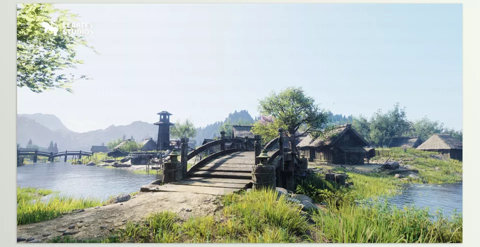 Feudal Japanese Village Environment - Including all showcased assets, and high-quality assets.