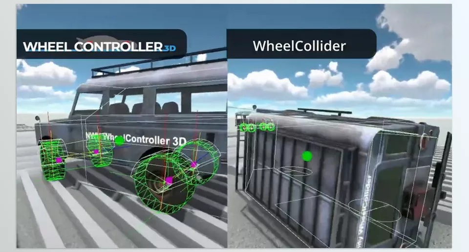 Wheel Controller 3D - Experience precise vehicle handling with advanced 3D ground detection and customizable friction models.