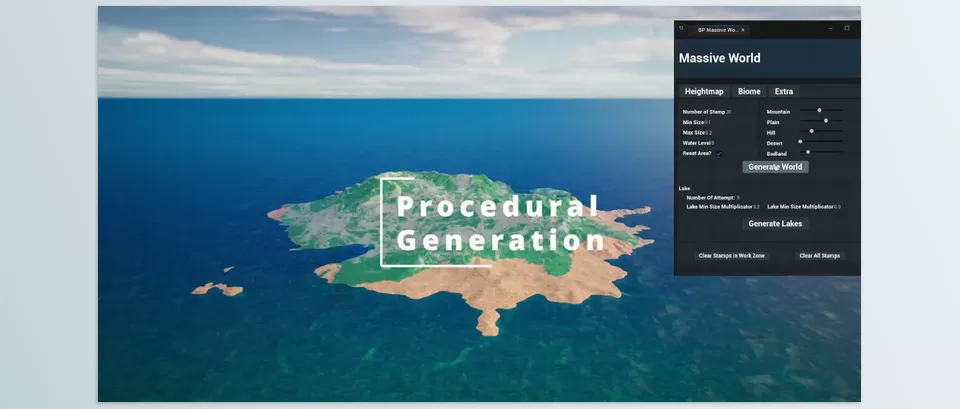 Unreal Engine – Massive World Download v5.3 For UE (5.3-5.5) – Procedural Generation with PCG