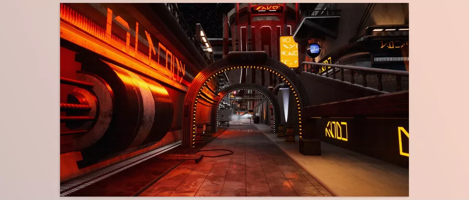 Unreal Engine – Ring World City Station v4.27 Download for UE (4.26-4.27, 5.0-5.4)