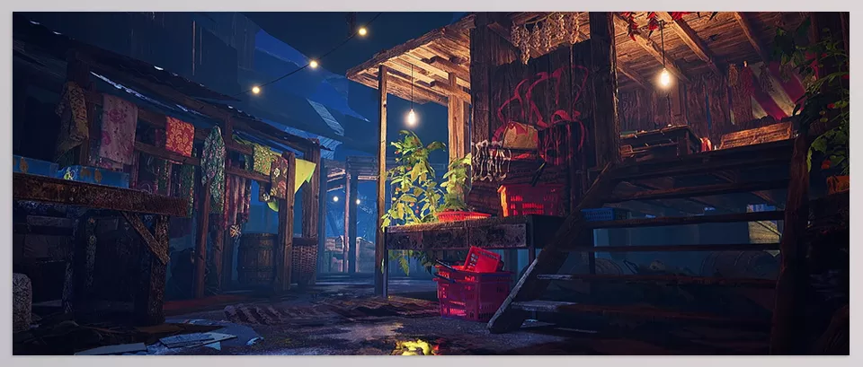 Unreal Engine – Modular Night Market Download v5.3 For UE (5.0-5.5) – Market Environment, Food Market, Bazaar, Grocery Market