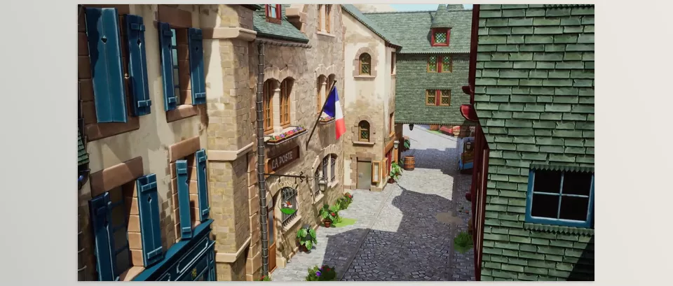 Unreal Engine – Stylized Town Download for UE (4.25-4.27, 5.0-5.4) – Medieval Town, Fantasy Town, Modular Town