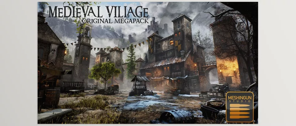 Unreal Engine – Medieval Village Megapack Download for UE (5.1-5.2)