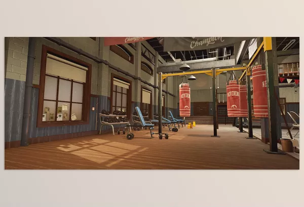 Unreal Engine – Stylized Boxing Club Download for UE (4.25-4.27, 5.0-5.5) – Stylized, Boxing, Stylized