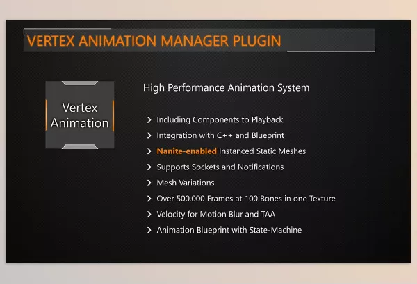 Unreal Engine – Vertex Animation Manager Download for UE (4.27, 5.0-5.4)