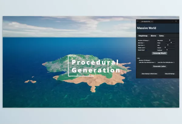 Unreal Engine – Massive World Download v5.3 For UE (5.3-5.5) – Procedural Generation with PCG