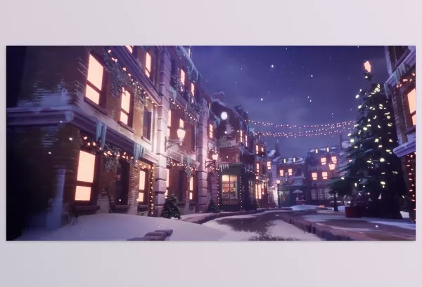 Unreal Engine – Stylized Christmas Town Download v4.27 For UE (4.26-4.27, 5.0-5.5)