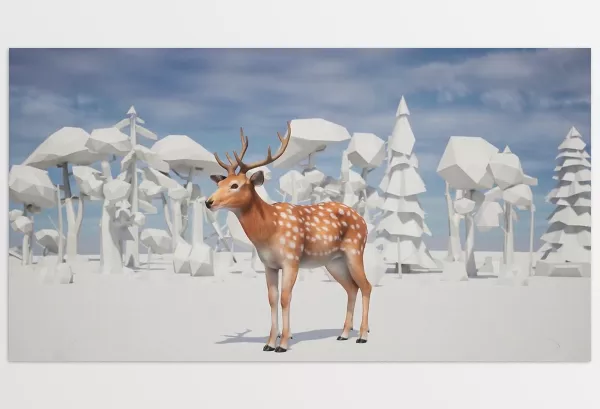 Unreal Engine – Deer Family Download v5.1 For UE (5.1-5.4)