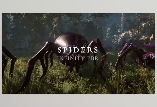 Unreal Engine – Spiders Download for UE (4.24-4.27, 5.0-5.3)