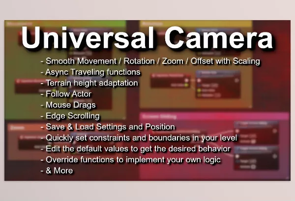 Unreal Engine – Universal Camera download for UE (5.5-5.6)